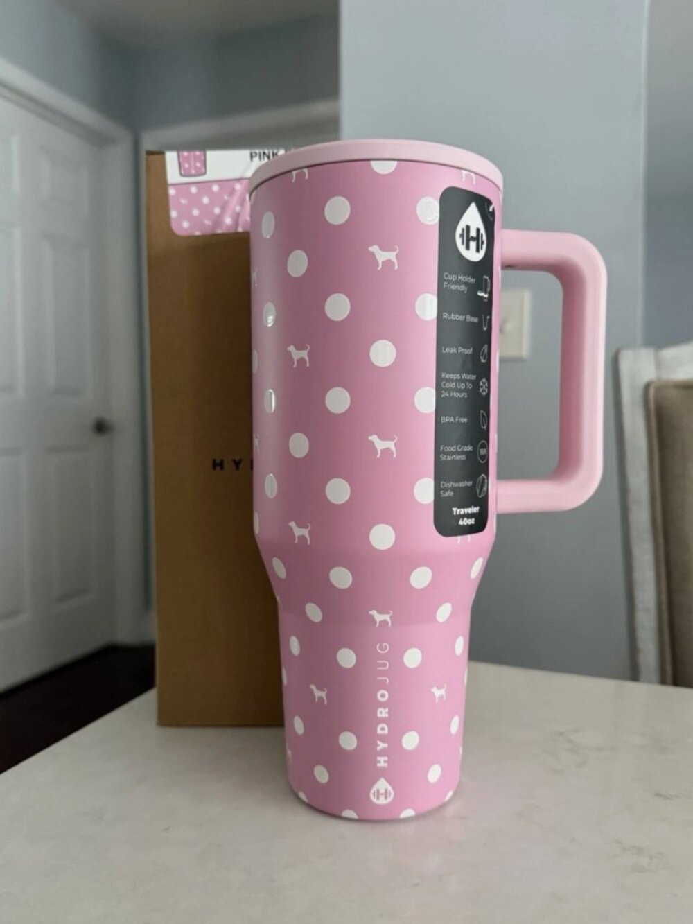 Hydrojug Traveler 40 oz Pink